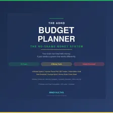 ADHD Budget Planner — 35 Pages