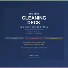 ADHD Cleaning Planner — 35 Pages