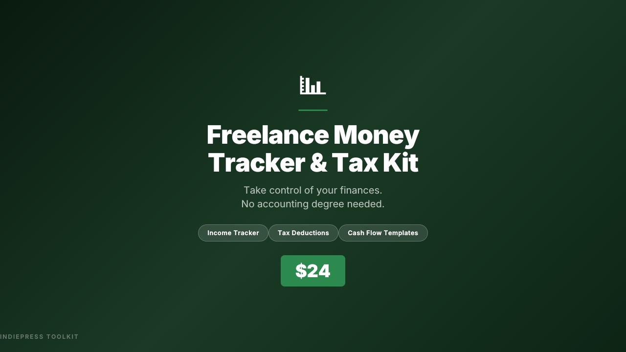 Freelance Money Tracker & Tax Prep Kit - Take Control of Your Finances