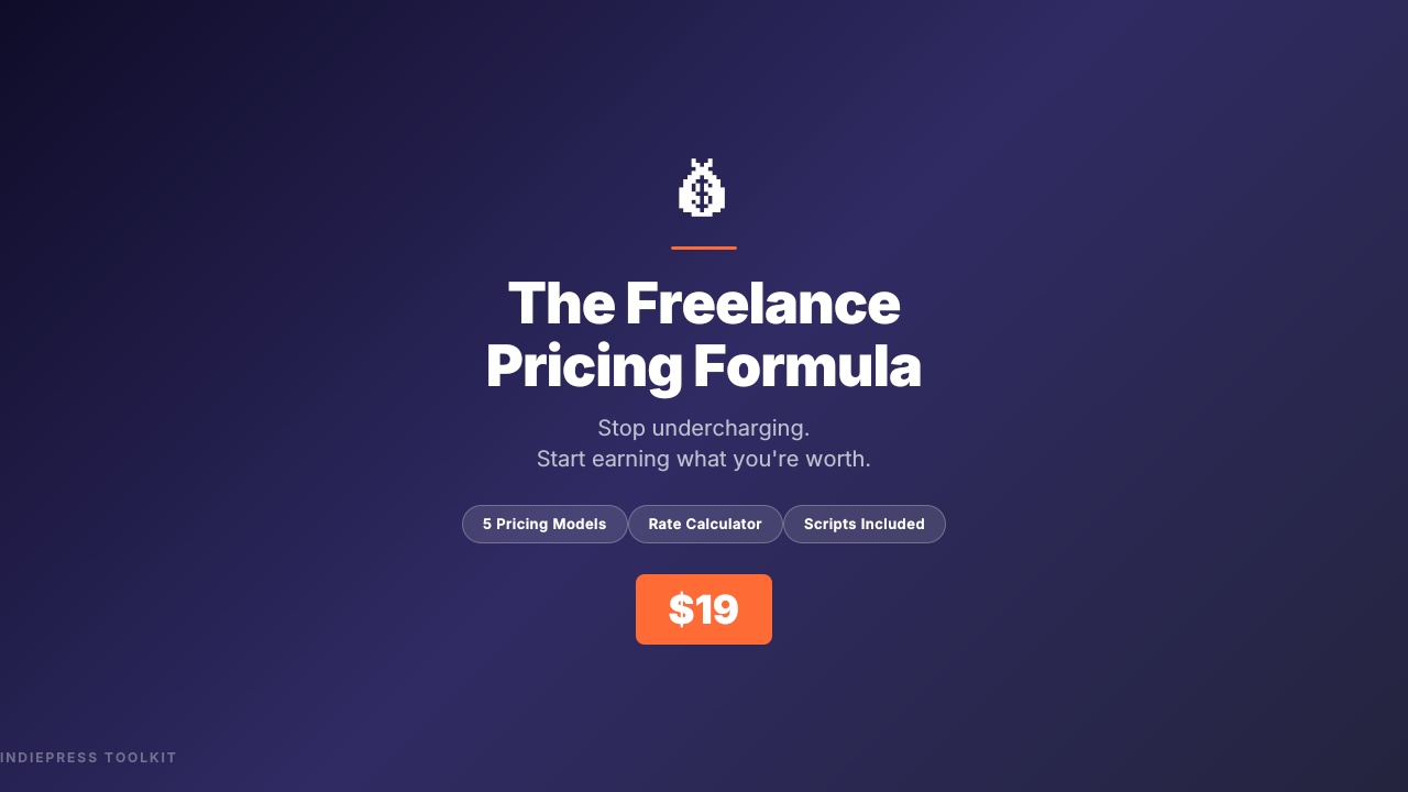 The Freelance Pricing Formula - Stop Undercharging, Start Earning What You're Worth
