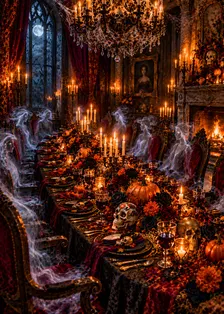 Ghost Banquet Art Set of 6
