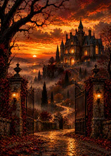 Gothic Halloween Art Prints Bundle