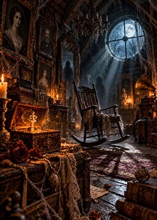 Haunted Room Art Prints Set of 6